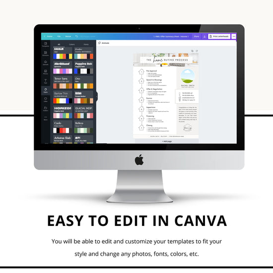 Home Buying Flyer | Buyer Roadmap Guide | Home Buying Timeline | Real Estate Marketing Material | Modern Marketing Template |Canva Template