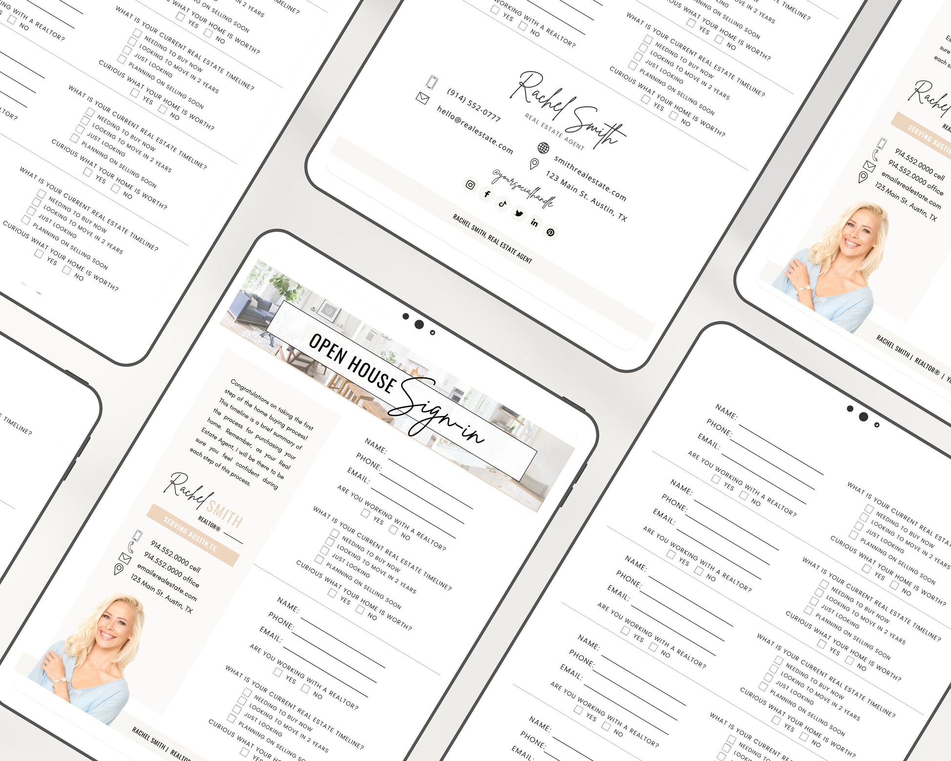 Open House Sign-In Sheet | Realtor Marketing Materials | Open House Sign In | Real Estate Marketing | Canva Template | Open House | Vol 4