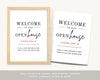 Printable Open House Real Estate Welcome Sign | Real Estate Open House Flyer | Open House Sign In | Open House Template | Canva Template