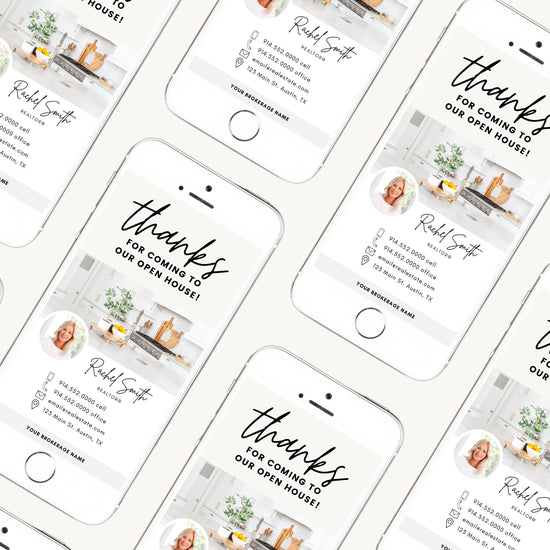 Digital Thank You Card | Real Estate Business Card | Open House Thank You Card | Real Estate Marketing | Entrepreneur | Invitation | Vol 2