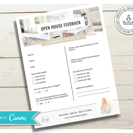 Open House Feedback Sheet | Agent Marketing Materials | Open House Sign In | Listing Presentation | Seller Guide | Buyer Guide | Vol 2
