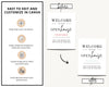 Printable Open House Real Estate Welcome Sign | Real Estate Open House Flyer | Open House Sign In | Open House Template | Canva Template