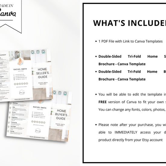 Home Buyer Brochure | Home Seller Brochure | Seller Guide | Double-Sided Tri-Fold Brochure | Buyer Guide | Open House | Seller Presentation