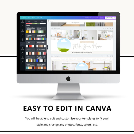 Real Estate Facebook Cover Banner | Real Estate Marketing | Social Media Banner | Entrepreneur Marketing | Modern Canva Template | Business