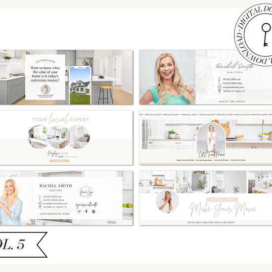 Real Estate Facebook Cover Banner | Real Estate Marketing | Social Media Banner | Entrepreneur Marketing | Modern Canva Template | Business