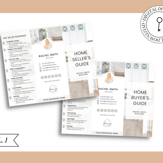 Home Buyer Brochure | Home Seller Brochure | Seller Guide | Double-Sided Tri-Fold Brochure | Buyer Guide | Open House | Seller Presentation