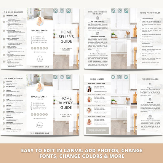 Home Buyer Brochure | Home Seller Brochure | Seller Guide | Double-Sided Tri-Fold Brochure | Buyer Guide | Open House | Seller Presentation