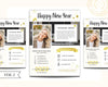 New Year Real Estate Flyer | 2023 Hello Neighbor Letter | Prospecting Flyer | Farming Letter | Real Estate Winter Marketing Flyer | Canva