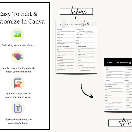 Buyer Information Sheet | Client Info | Client In-take Sheet | Real Estate Information Sheet | Client Transaction Form | Client Welcome