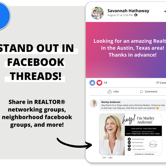 Real Estate Facebook Self Promotion Referral Post | Black Real Estate Social Media Posts | Facebook Ad Instagram Ads | Real Estate Marketing