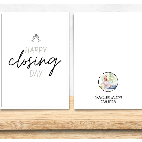 Happy Closing Day Real Estate Greeting Card | Real Estate Agent Card | Mortgage Lender Cards | Loan Officer Cards Real Estate Canva Template