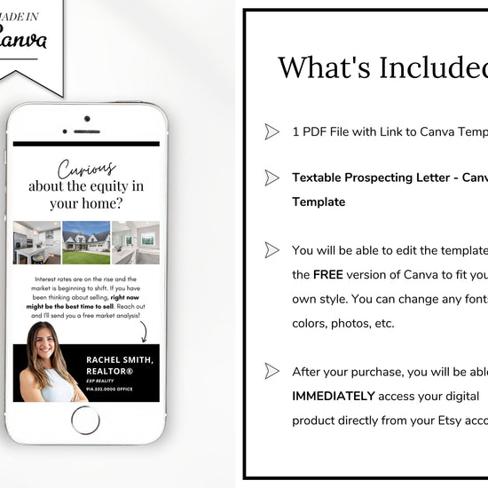 Textable Prospecting Letter | Comparative Market Analysis | Generate Listing Leads | Home Equity | CMA | I Seller Leads | Home Seller | Sell