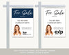 Real Estate Yard Sign | For Sale Yard Sign | Customizable For Sale Signage | Real Estate Marketing | Canva Template Modern Sold Sign | BLUE