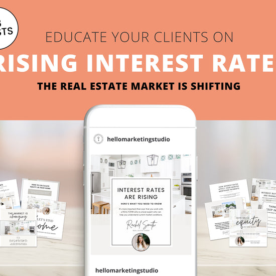 Market Shift Instagram Posts | Real Estate Social Media Posts | Rent vs Buy | Mortgage Lender | Home Equity Posts | Interest Rates Rising
