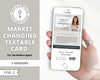 Digital Textable Card | Real Estate Business Card | Market Changing | Interest Rates | Real Estate Marketing | Prospecting Flyer | Canva