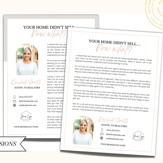 Real Estate Expired Listing Flyer | Real Estate Marketing | Canva Template | Real Estate Template | New Agent Flyer | Real Estate Postcard