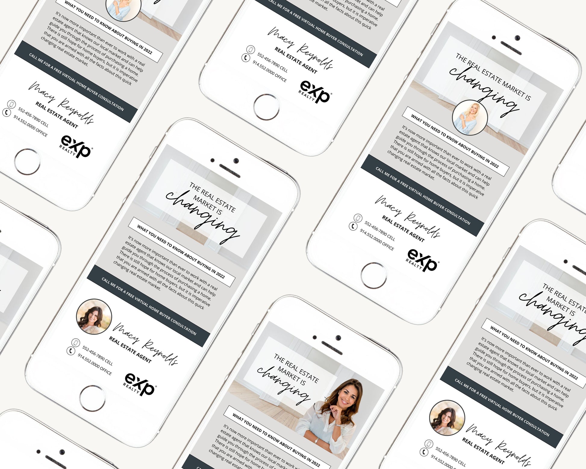 Digital Textable Card | Real Estate Business Card | Market Changing | Interest Rates | Real Estate Marketing | Prospecting Flyer | Canva