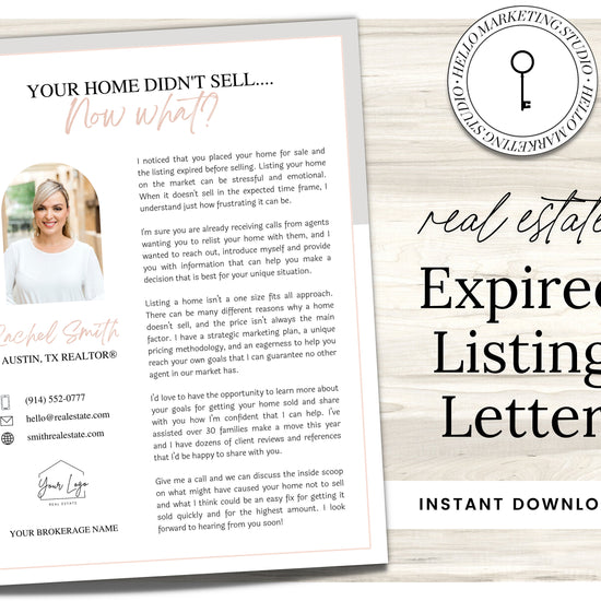 Real Estate Expired Listing Flyer | Real Estate Marketing | Canva Template | Real Estate Template | New Agent Flyer | Real Estate Postcard