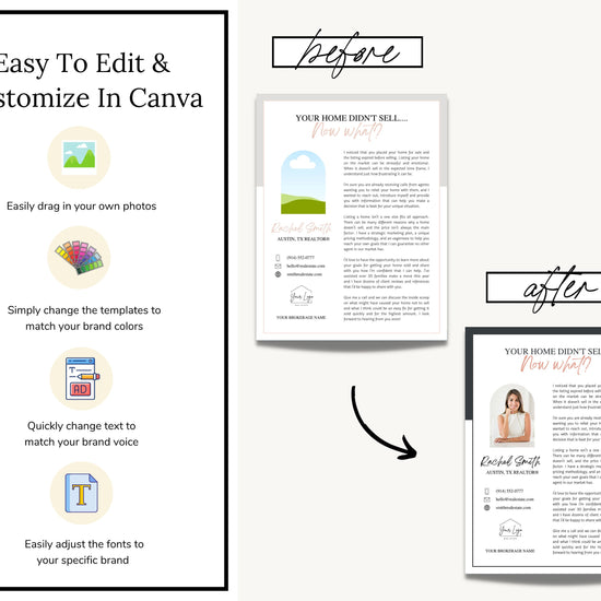 Real Estate Expired Listing Flyer | Real Estate Marketing | Canva Template | Real Estate Template | New Agent Flyer | Real Estate Postcard