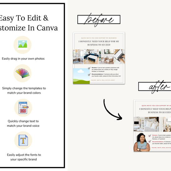 September Real Estate Captions & 30 Matching Real Estate Canva Posts | Real Estate Instagram Posts | Real Estate Marketing | Canva Template