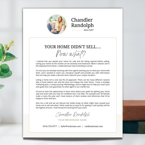 Real Estate Expired Listing Flyer | Real Estate Marketing | Canva Template | Real Estate Template | New Agent Flyer | Real Estate Postcard