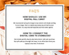 Fall Digital Coffee Gift Card | Textable Pumpkin Spice & Real Estate Advice | Fall Real Estate Marketing | Autumn | Canva Realtor Marketing
