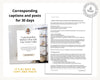 November Real Estate Captions & 30 Matching Real Estate Canva Posts | Real Estate Instagram Posts | Real Estate Marketing | Canva Template