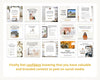 November Real Estate Captions & 30 Matching Real Estate Canva Posts | Real Estate Instagram Posts | Real Estate Marketing | Canva Template