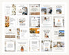 November Real Estate Captions & 30 Matching Real Estate Canva Posts | Real Estate Instagram Posts | Real Estate Marketing | Canva Template