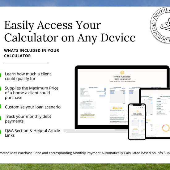 Real Estate Mortgage Calculator | Lead Generation | Mortgage Payment | Real Estate Marketing | Interest Rates | Monthly Debt |Purchase Price