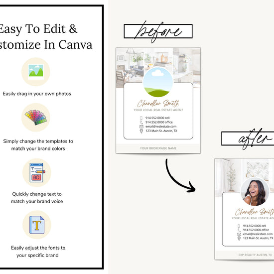 January Real Estate Captions & 31 Matching Real Estate Canva Posts | Real Estate Instagram Posts | Real Estate Marketing | Canva Template