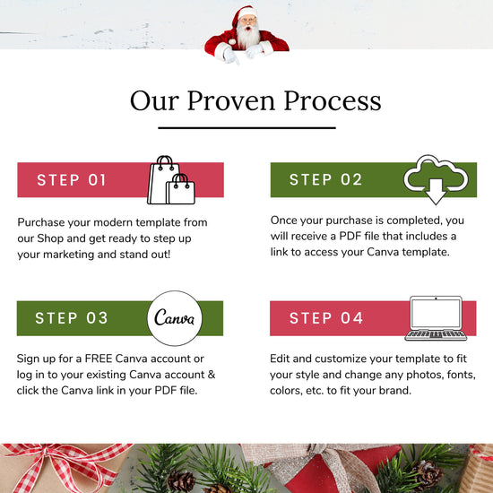 December Real Estate Captions & 31 Matching Real Estate Canva Posts | Real Estate Instagram Posts | Real Estate Marketing | Canva Template