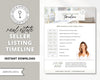Seller Listing Timeline of Events | Seller Packet | Seller Flyer | Real Estate Marketing Material | Modern Marketing | Canva Template