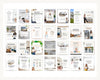 March Real Estate Captions & 31 Matching Real Estate Canva Posts | Real Estate Instagram Posts | Real Estate Marketing | Canva Template