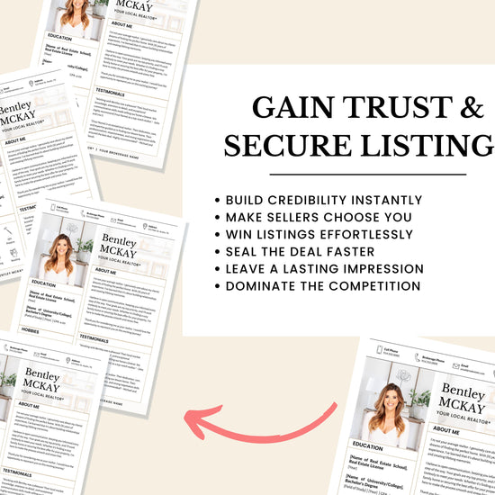 Real Estate Resume Template | Professional Resume Template | Resume and Cover Letter Template | Real Estate Interview | Canva | Resume