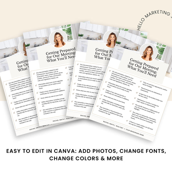 Real Estate Pre-Listing Checklist | Pre-Listing Checklist | Seller Resource | Pre Listing Seller Checklist | Real Estate Marketing Resource