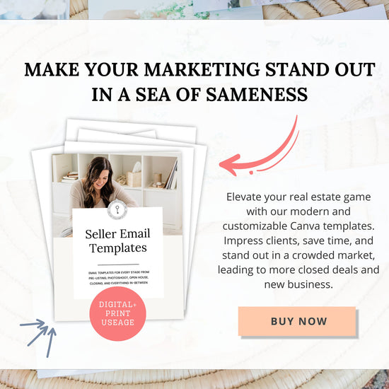 21 Seller Email Template | Real Estate Agents | Home Seller | Email Templates | Pre-List to Closing | Real Estate Email System | Seller