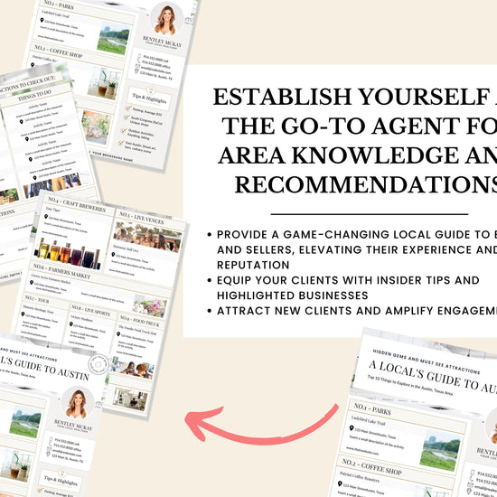 Real Estate Local Guide | City Guide | Local Attraction | Relocation Guide | Community Guide | Rental Welcome Guide | Welcome Guide | Local