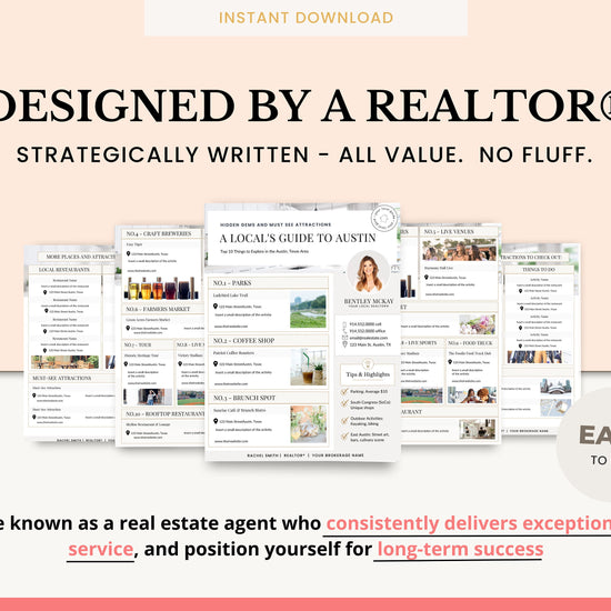 Real Estate Local Guide | City Guide | Local Attraction | Relocation Guide | Community Guide | Rental Welcome Guide | Welcome Guide | Local