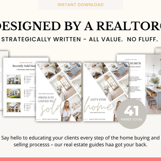 Real Estate Seller Guide & Home Buyer Guide Bundle | Real Estate Marketing | Home Seller Guide | CMA Packet | Listing Presentation | Canva