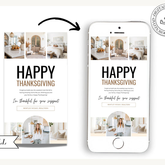 Fall Digital Textable Card for Real Estate| Textable Pumpkin Spice | Fall Real Estate Marketing | Autumn | Canva Real Estate Marketing