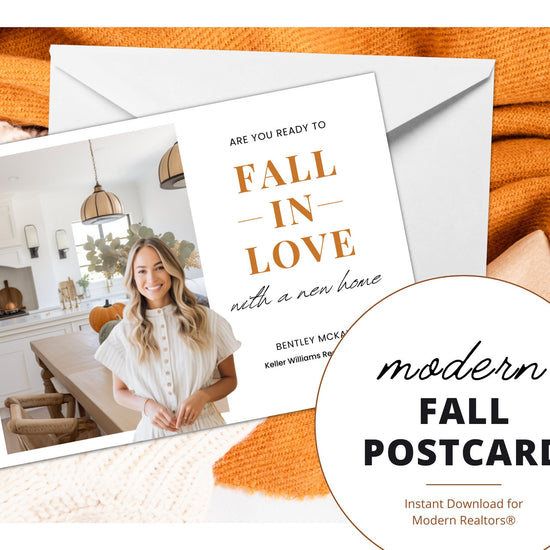 Real Estate Fall Postcard | Pumpkin Spice Real Estate | Real Estate Marketing | Fall Newsletter | Autumn Mailer | Fall Farming Card | Canva