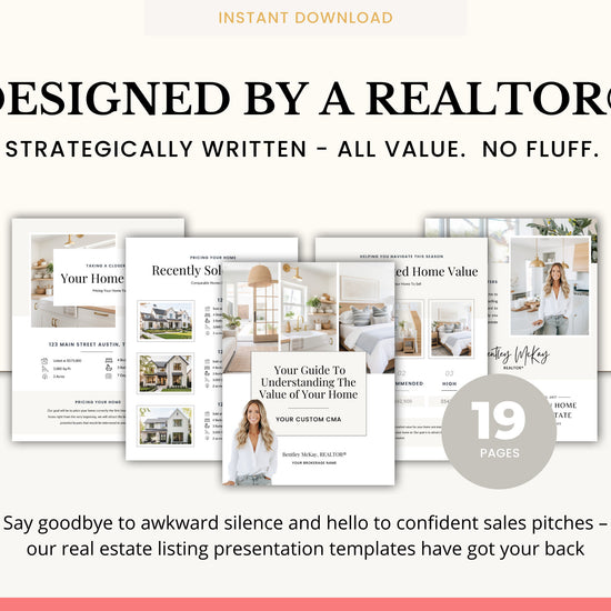 Home Equity Report | CMA Packet Clients | Comparative Market Analysis | Listing Presentation | Seller Guide Real Estate Prospecting | Canva