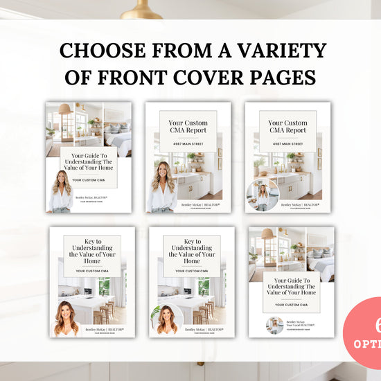 Home Equity Report | CMA Packet Clients | Comparative Market Analysis | Listing Presentation | Seller Guide Real Estate Prospecting | Canva