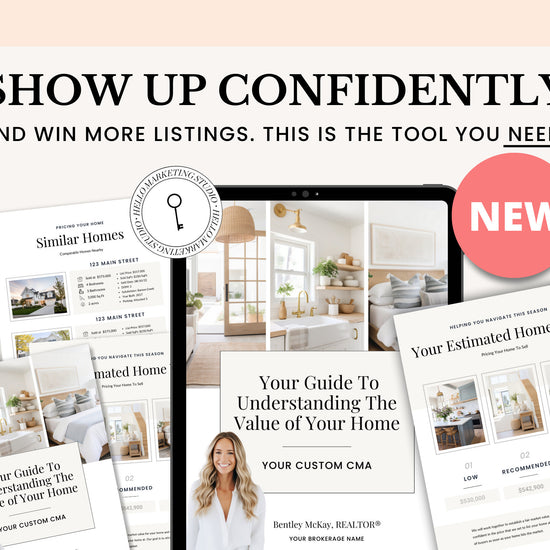 Home Equity Report | CMA Packet Clients | Comparative Market Analysis | Listing Presentation | Seller Guide Real Estate Prospecting | Canva