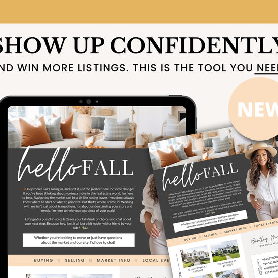 Fall Real Estate Flyer | Real Estate Marketing | Canva Template | Real Estate Template | Autumn | Real Estate Post | Pumpkin Spice | Card