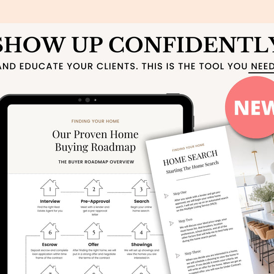 Real Estate Home Buyer Guide | Buyer Packet | Real Estate Marketing | Real Estate Canva Template | Buyer Roadmap | 17 Editable Pages -Vol 1