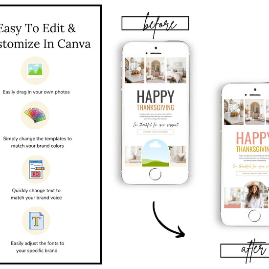 Fall Digital Textable Card for Real Estate| Textable Pumpkin Spice | Fall Real Estate Marketing | Autumn | Canva Real Estate Marketing