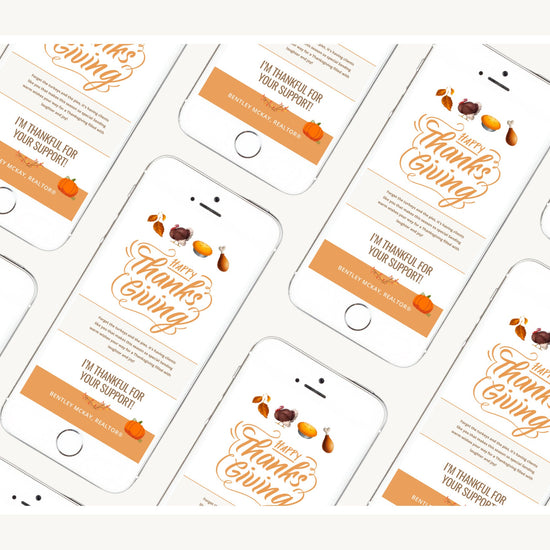 Fall Digital Textable Card for Real Estate| Textable Pumpkin Spice | Fall Real Estate Marketing | Autumn | Canva Real Estate Marketing