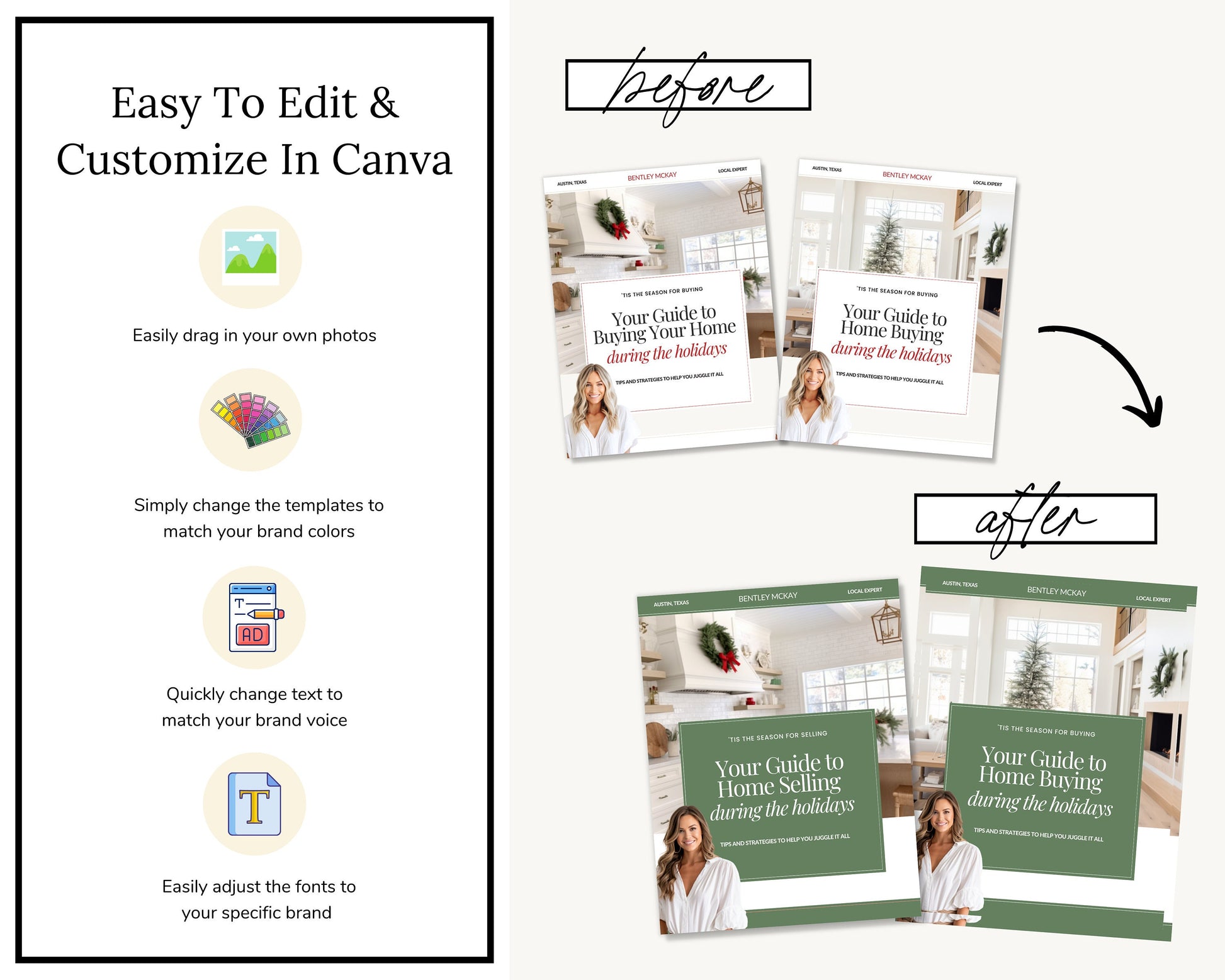 Holidays Real Estate Seller Guide & Home Buyer Guide Bundle | Real Estate Marketing | Home Seller Guide | Lead Magnets | Holiday Lead Generation | Holiday Home Seller and Buyer Lead Magnets